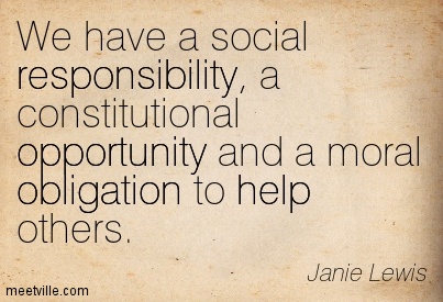 Social Responsibility & Charity in our Business…
